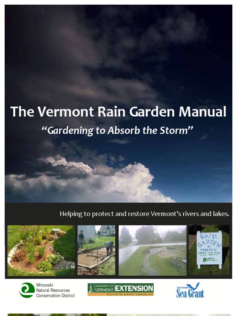 Vermont Rain Garden Manual PDF Stormwater Mulch