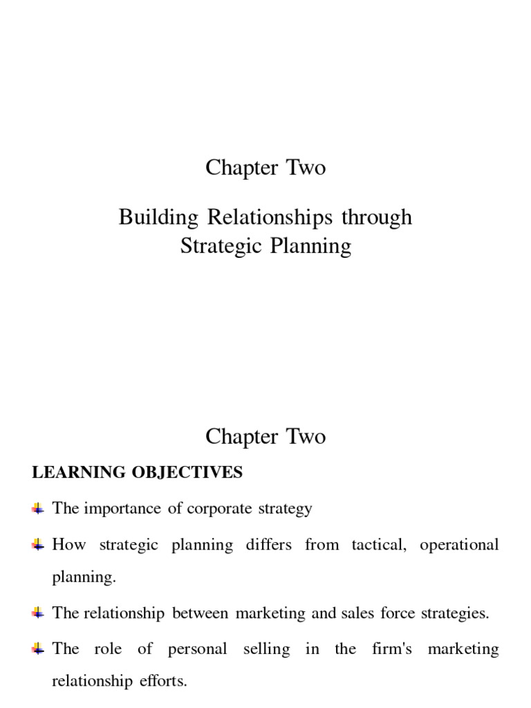 Sales Management Chapter 2 | PDF | Strategic Management | Strategic ...