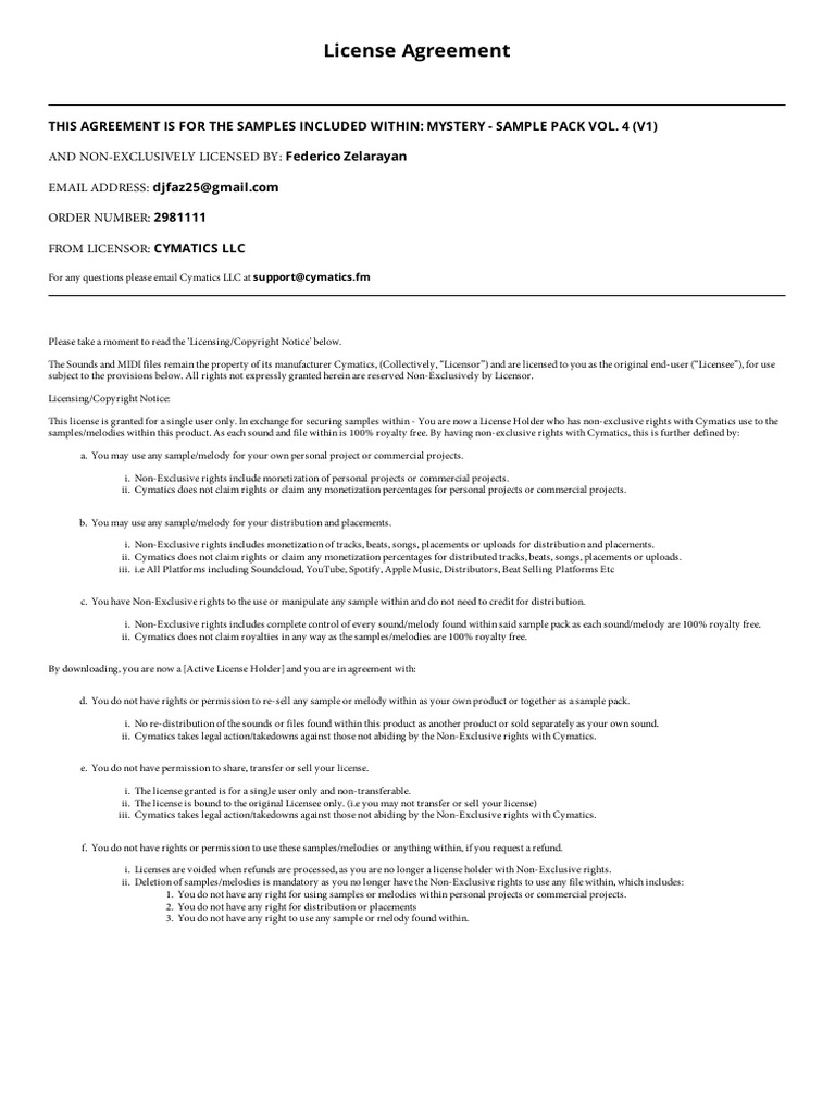License - Agreement - 1690760915256 (Mystery - Sample Pack Vol. 4 (V1 ...
