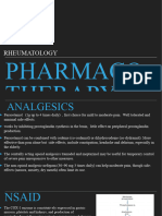 Rheumatology Pharmacotherapy Ppt Kartik Bhateja
