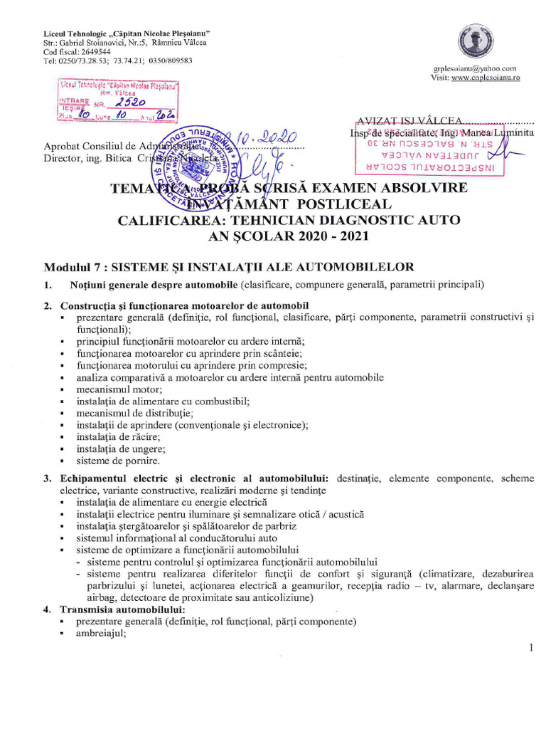Diagnostic Code 066