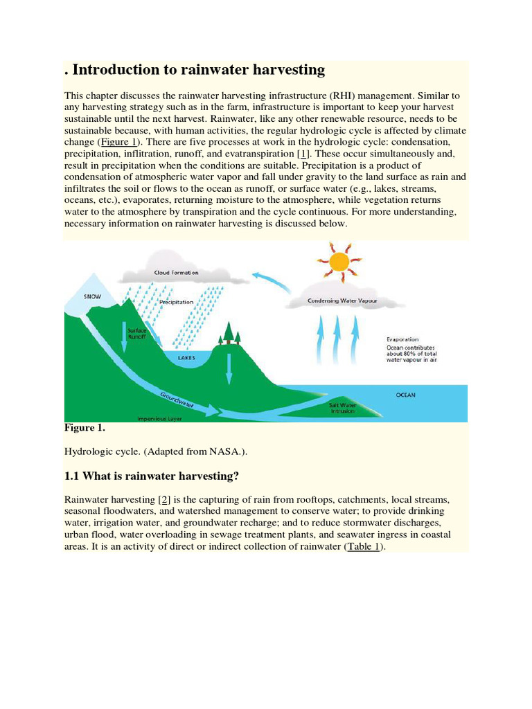 Rainwater Harvesting Guide | PDF | Water | Groundwater