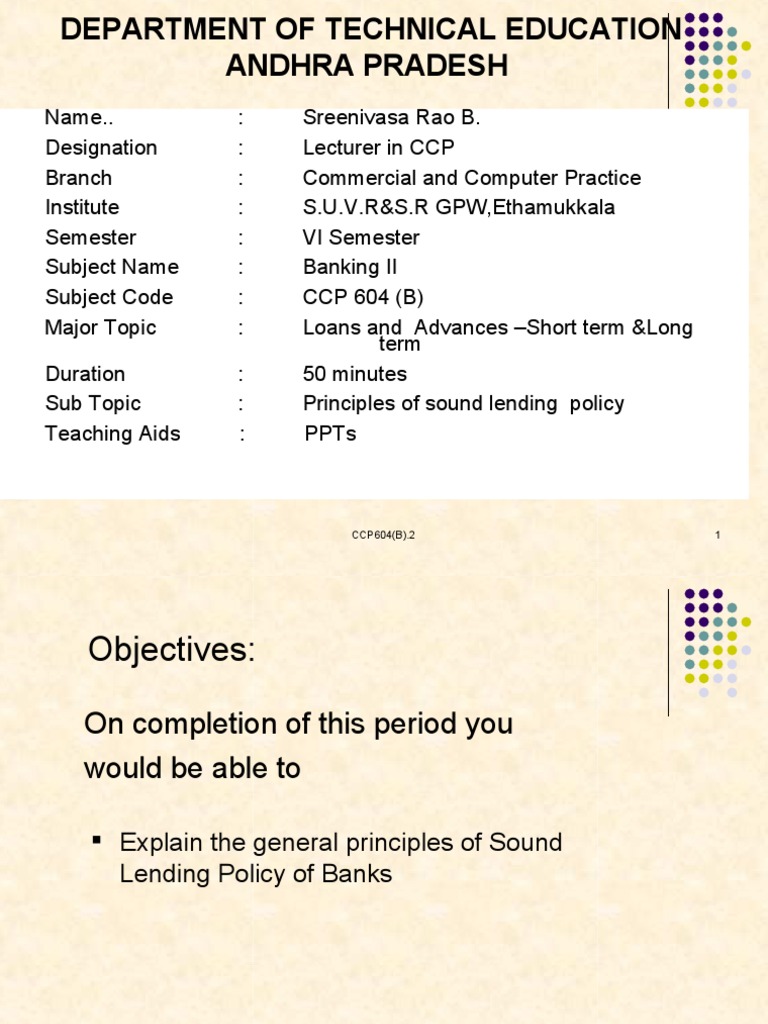 CCP604 (B) | PDF | Loans | Market Liquidity