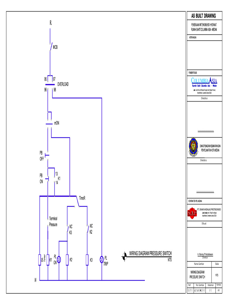 Wiring Diagram Pressure Switch | PDF