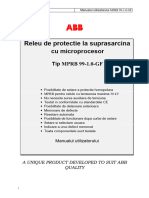 Releu Mprb99 GF Manual