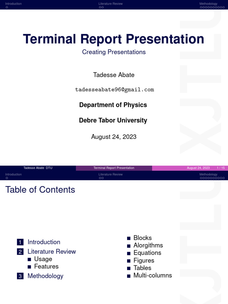 Presentation Creating