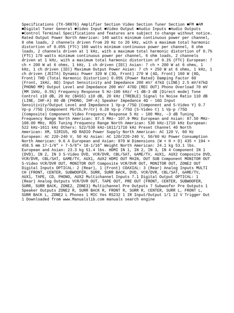 ONKYO USER MANUALS visual data 6