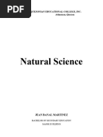 INTRODUCTION TO THE NATURAL SCIENCES