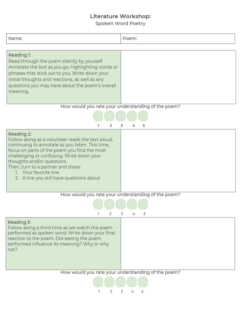 SpokenWordintro | PDF | Language Arts & Discipline