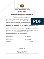 22.1 Declaração de Cabimento Orçamental para Contrato