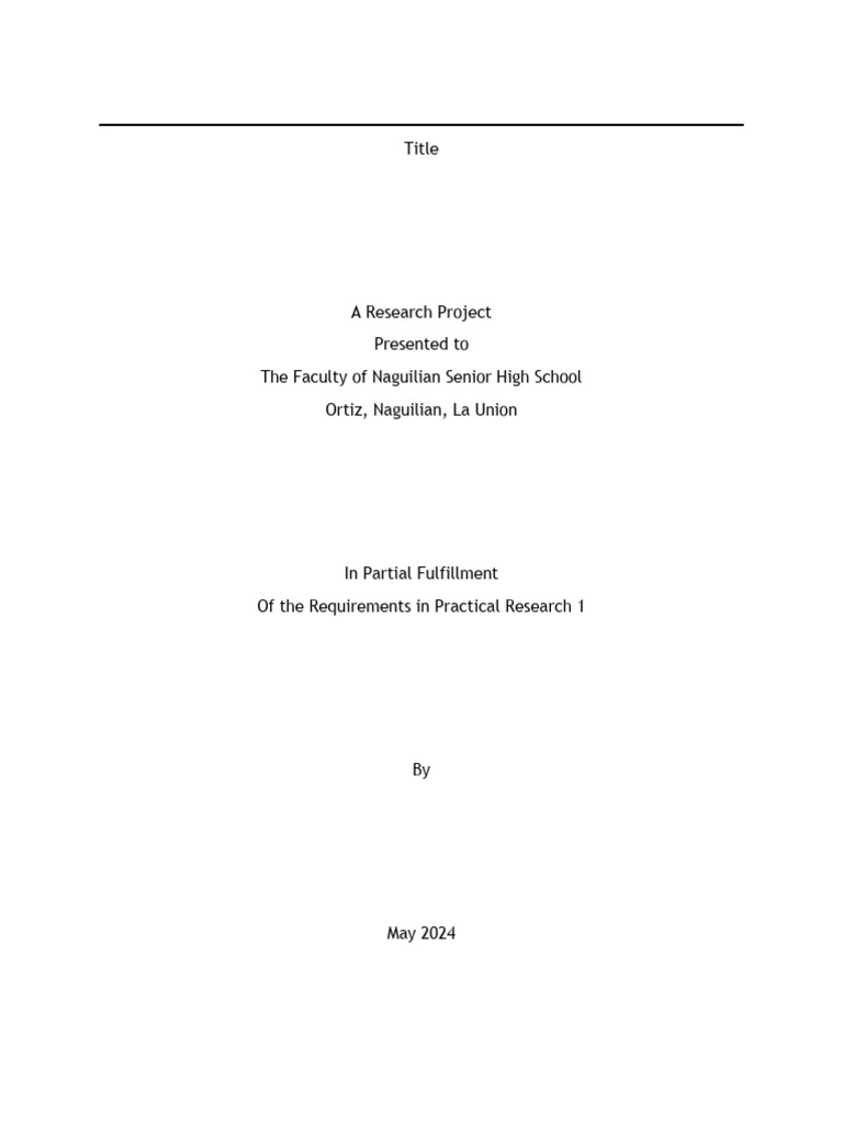 Research Project for Practical Research 1 | PDF | Computers ...