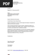 Ejemplo de Cartas de Cobranza