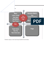 Portfolio Analysis of The Tata Group