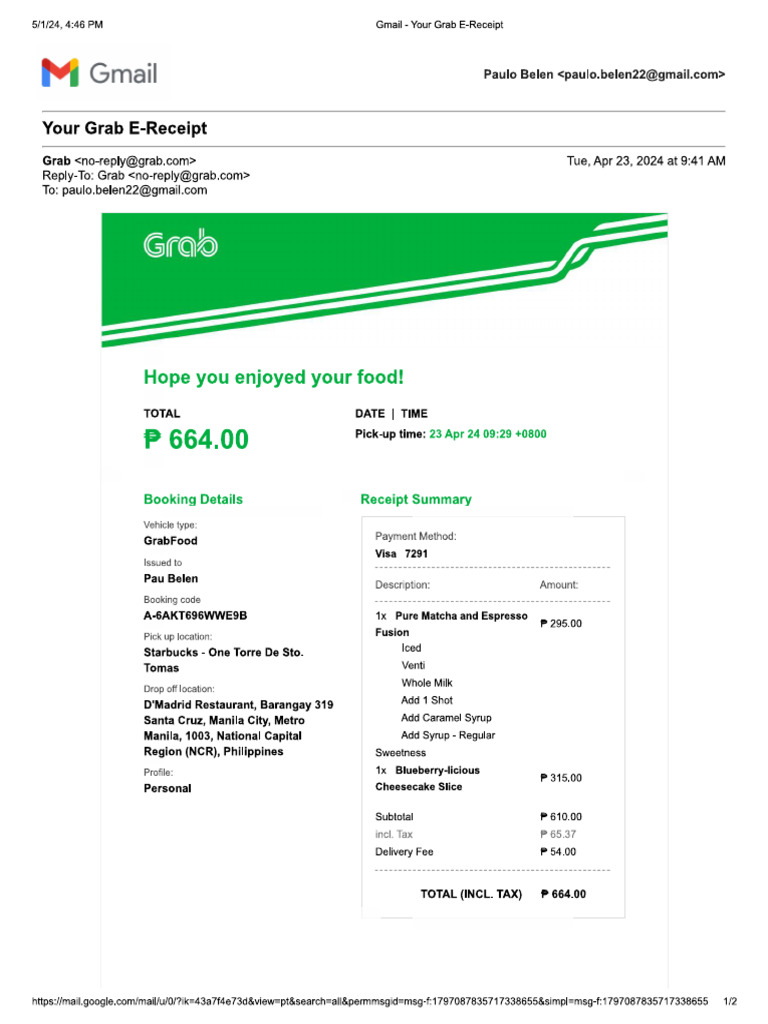 Grab Food | PDF