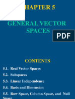 Chapter 5. General Vector Spaces
