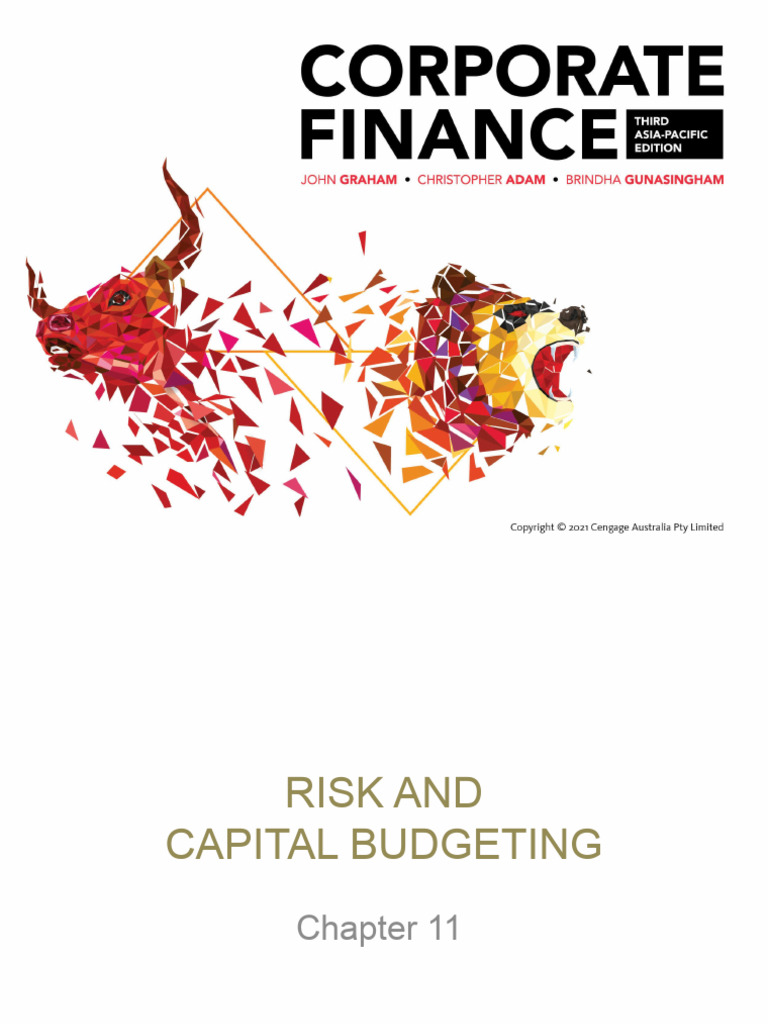 L11 Risk And Capital Budgeting Pdf Net Present Value Cost Of Capital