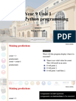 Year 9-Lesson 5-Intro To Python Programming-1