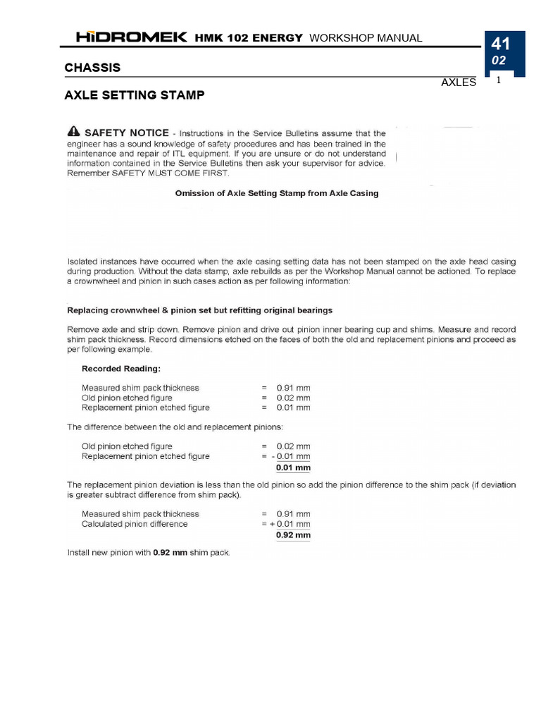 41 02 axle service tips pdf land vehicles motor vehicle