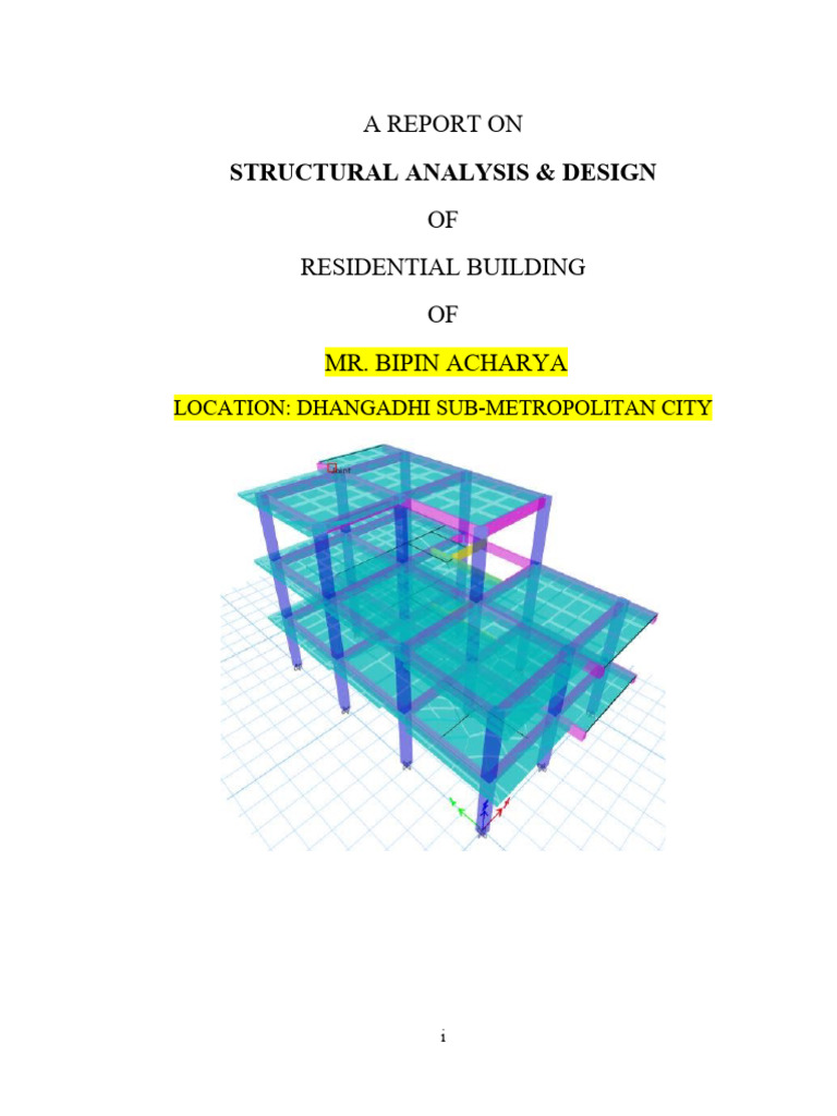 Structural Analysis of Residential Building | PDF | Earthquake ...