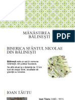 manastirea balinesti