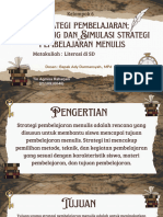 Strategi Pembelajaran Menulis Merancang Strategi Pembelajaran Menulis Simulasi Strategi Pembelajaran Menulis