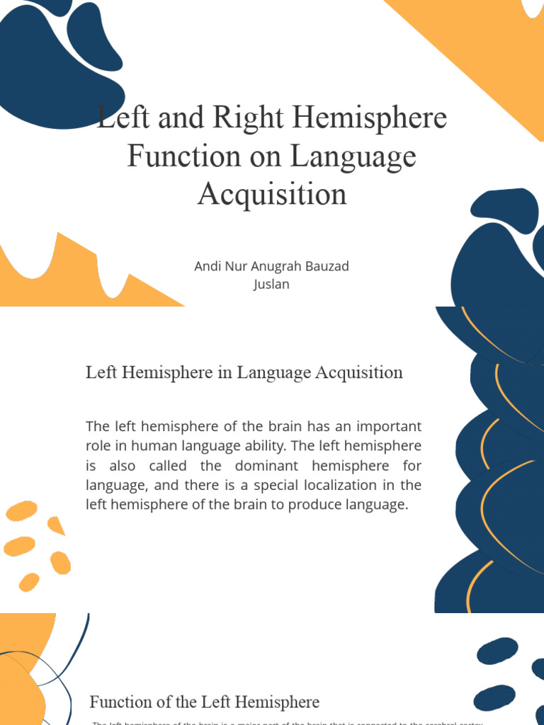 Presentasi Tugas | PDF | Lateralization Of Brain Function | Cerebral ...