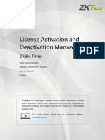 ZKBio Time License Activation and Deactivation Manual-202309