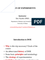 Stat 336-Design of Experiments - Dr. Eric Nyarko