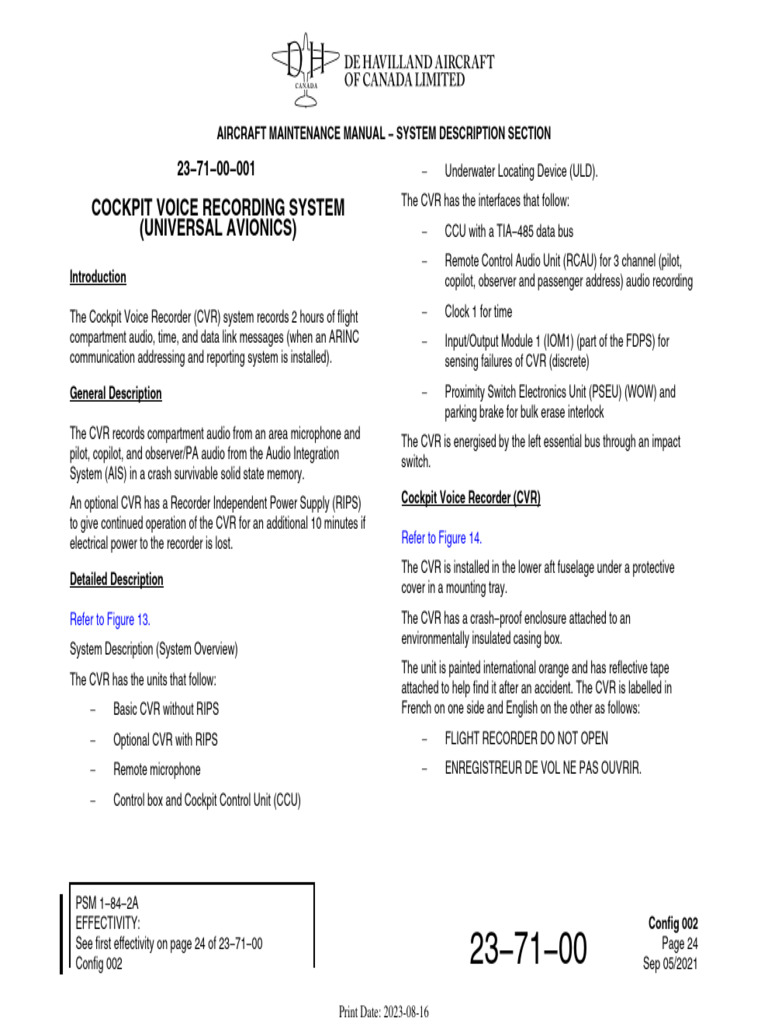 Cockpit Voice Recorder Overview | PDF | Flight Recorder | Computer Science