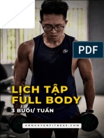 (ANF) Lịch Tập Full Body - 3 Buổi - Tuần