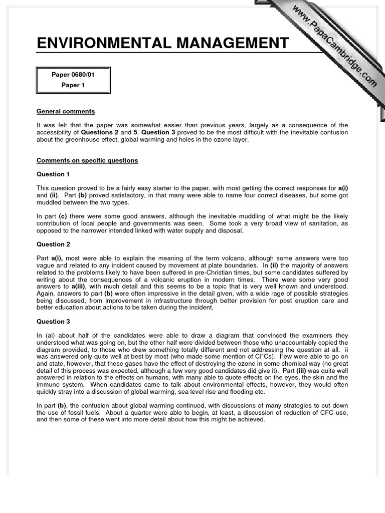 Project Management Paper Example