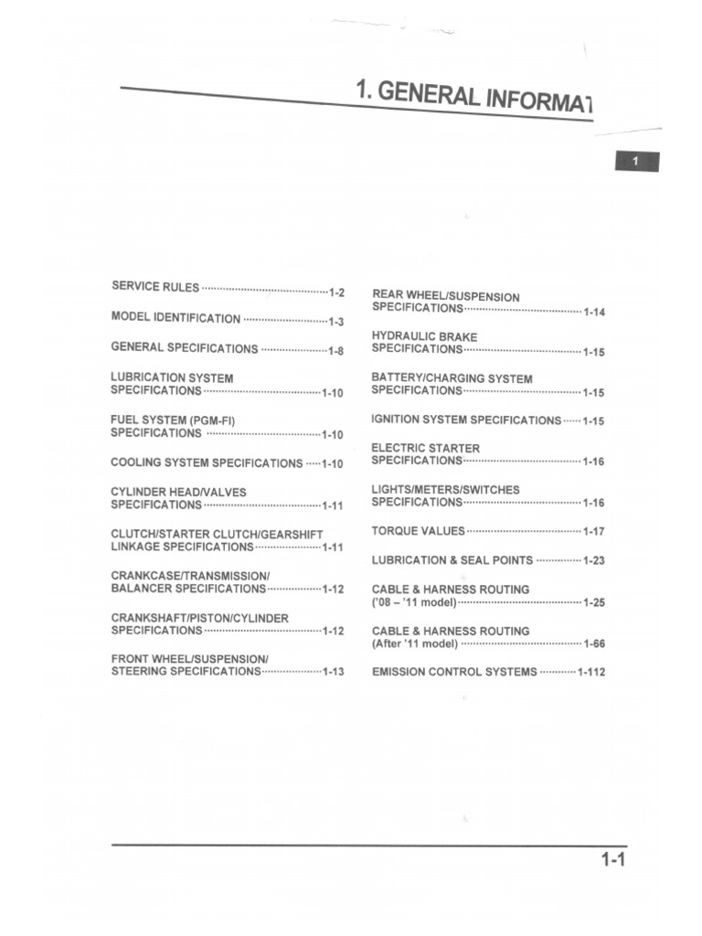 CBR1000RR 2008-2014 Service Manual | PDF