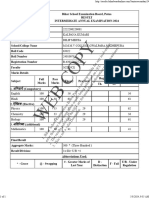 Kalpana Inter Marksheet