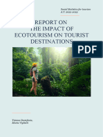 Report Social Statistics For Tourism