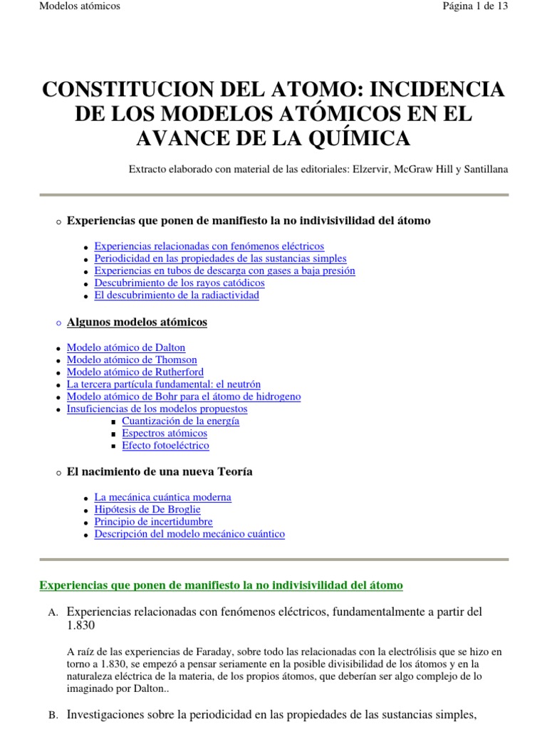 Modelos Atomicos