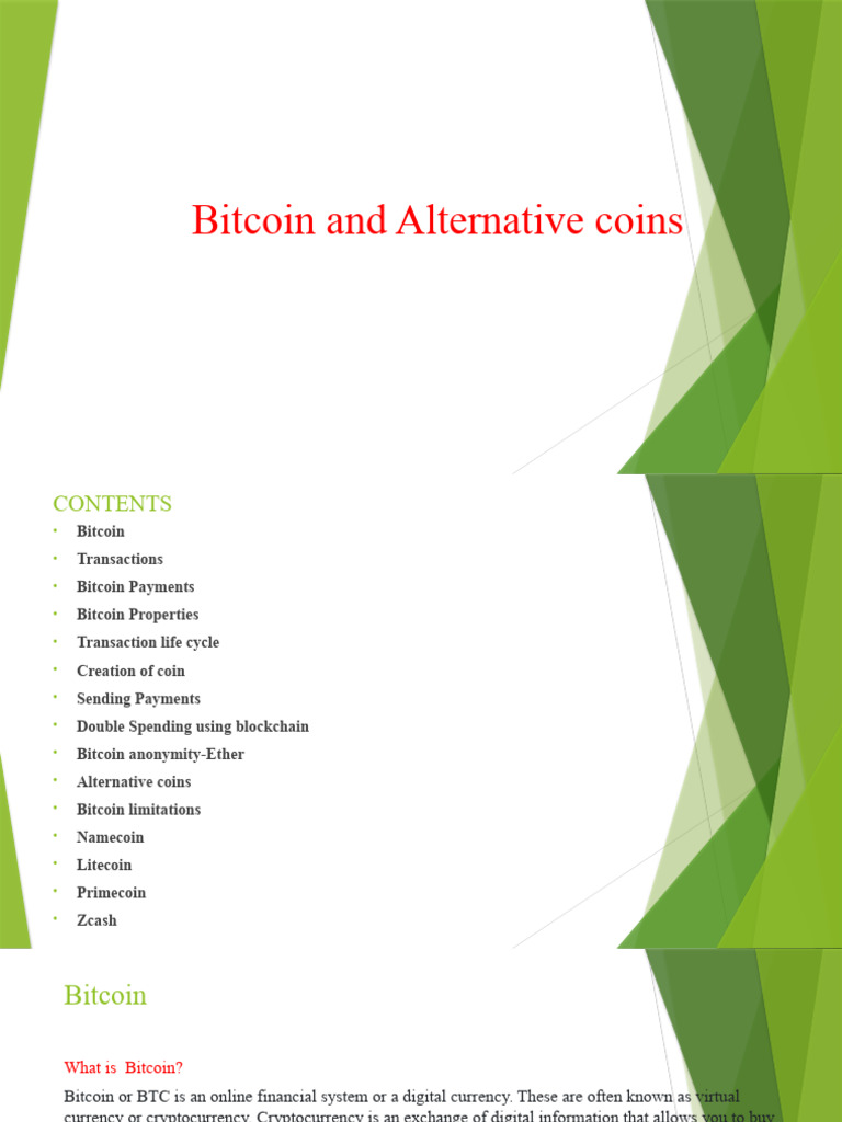 Bitcoin and Alternative Coins | PDF | Bitcoin | Cryptocurrency