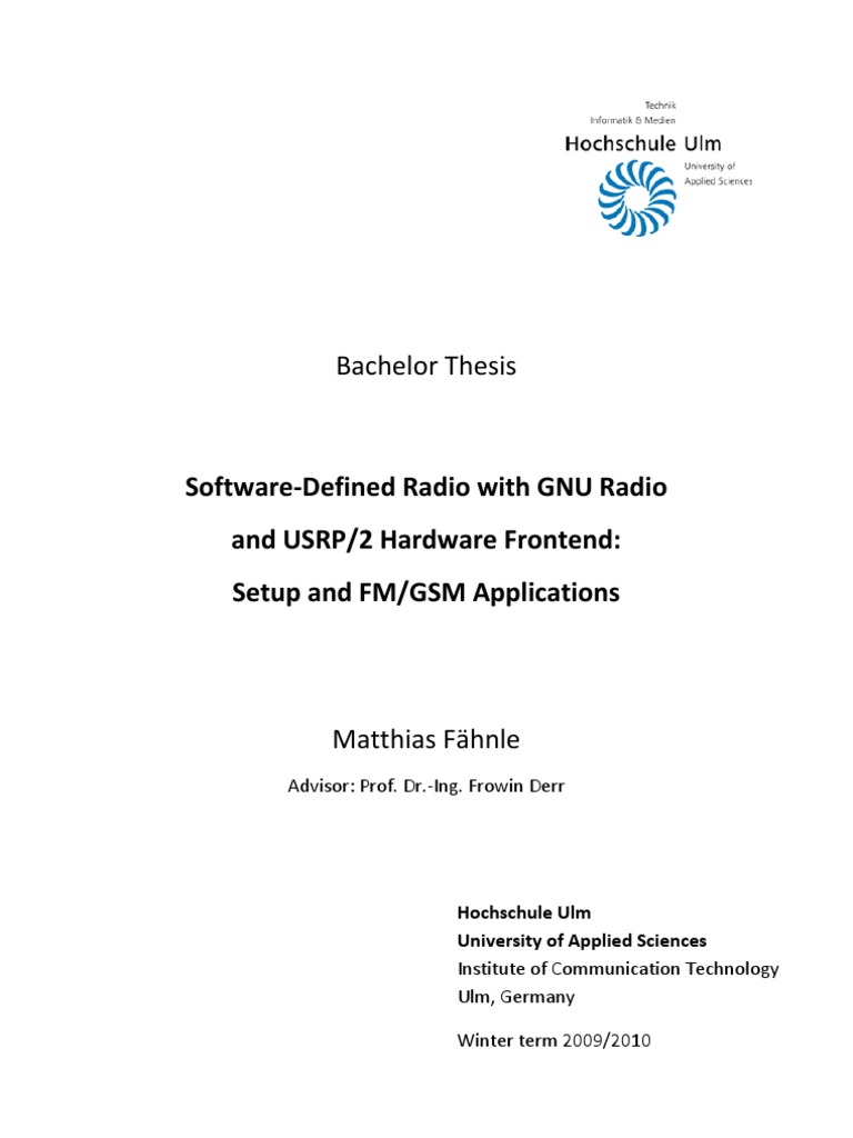 SDR Gnuradio Usrp Feb2010 | PDF | Software Defined Radio | Sampling ...