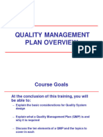 QUALITY MANAGEMENT PLAN OVERVIEW 