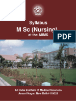 Syllabus - M Sc (Nursing)