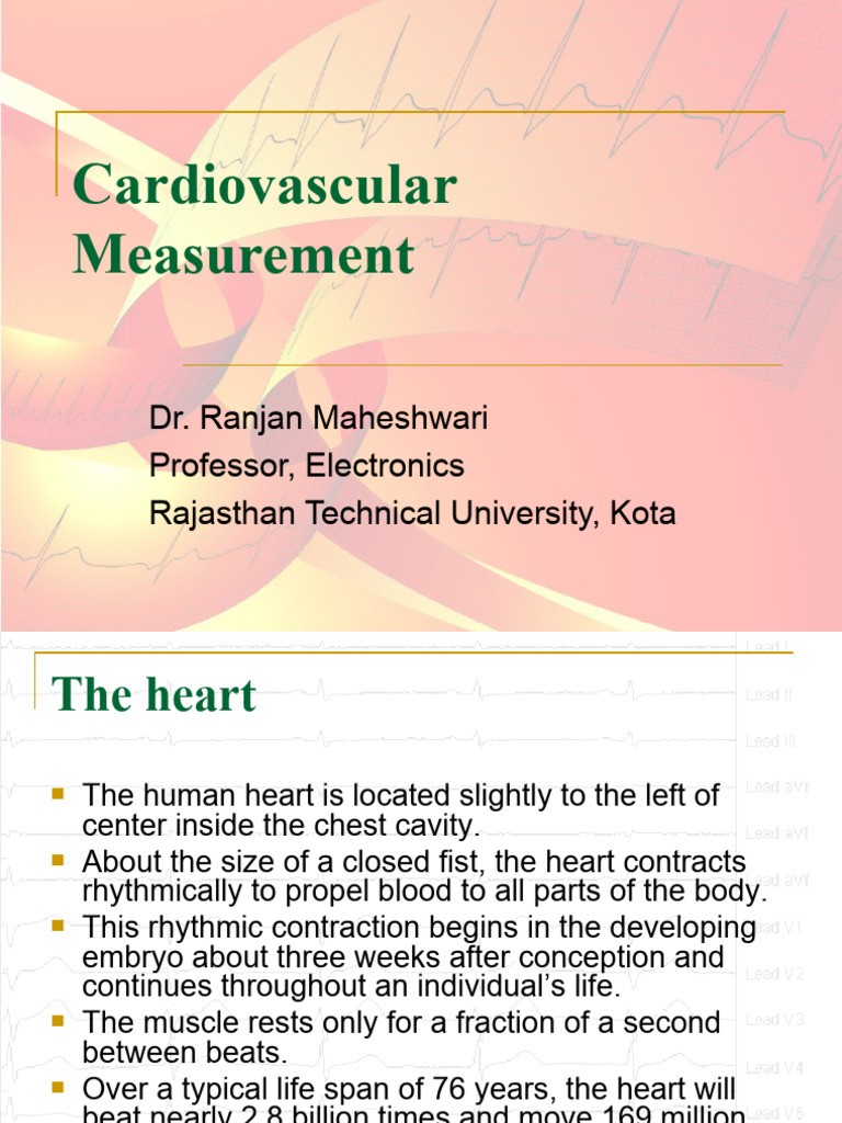 Cardiovascular Measurement | PDF | Heart | Blood Vessel