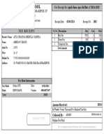 Parent Fee Receipt Prints