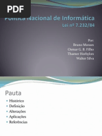 Política Nacional de Informática