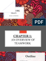 Chapter 1 An Overview of Teamwork