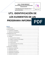 UT01. Identificacion de los elementos de un programa informatico