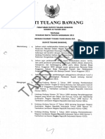 Peraturan Bupati (PERBUP) Kabupaten Tulang Bawang No 42 Tahun 2012
