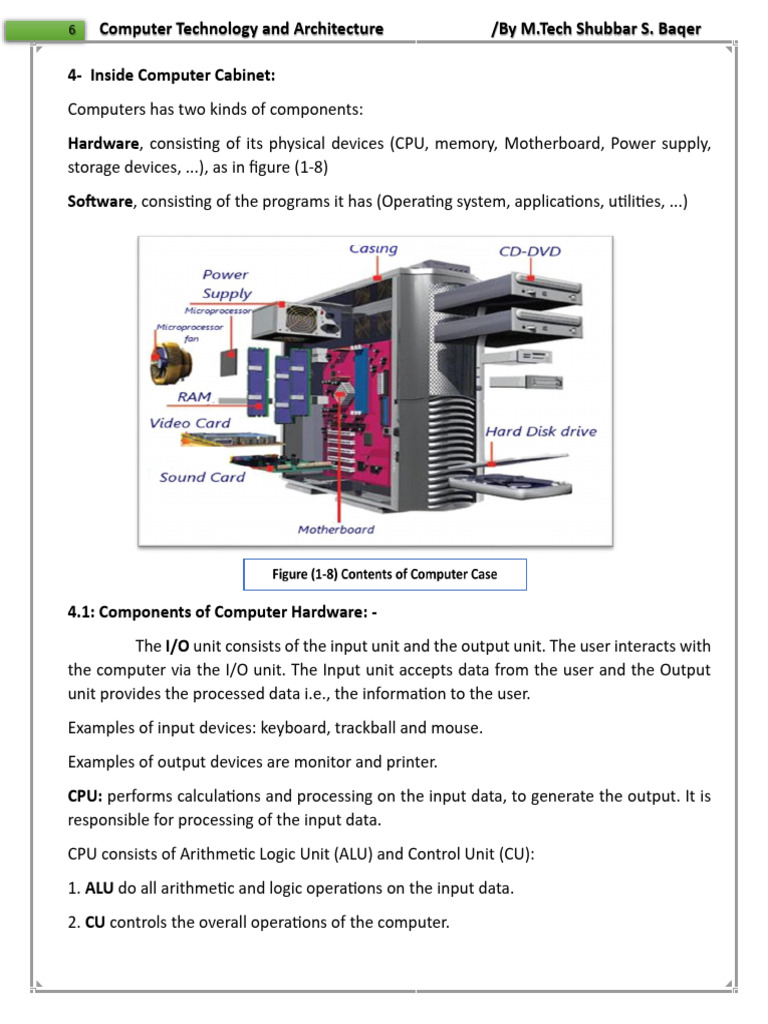 Computer Hardware and CPU Components | PDF | Computer Data Storage ...