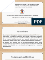 Uso de Guías de Lectura Con Preguntas Críticas e Inferenciales en Derecho Procesal Penal II