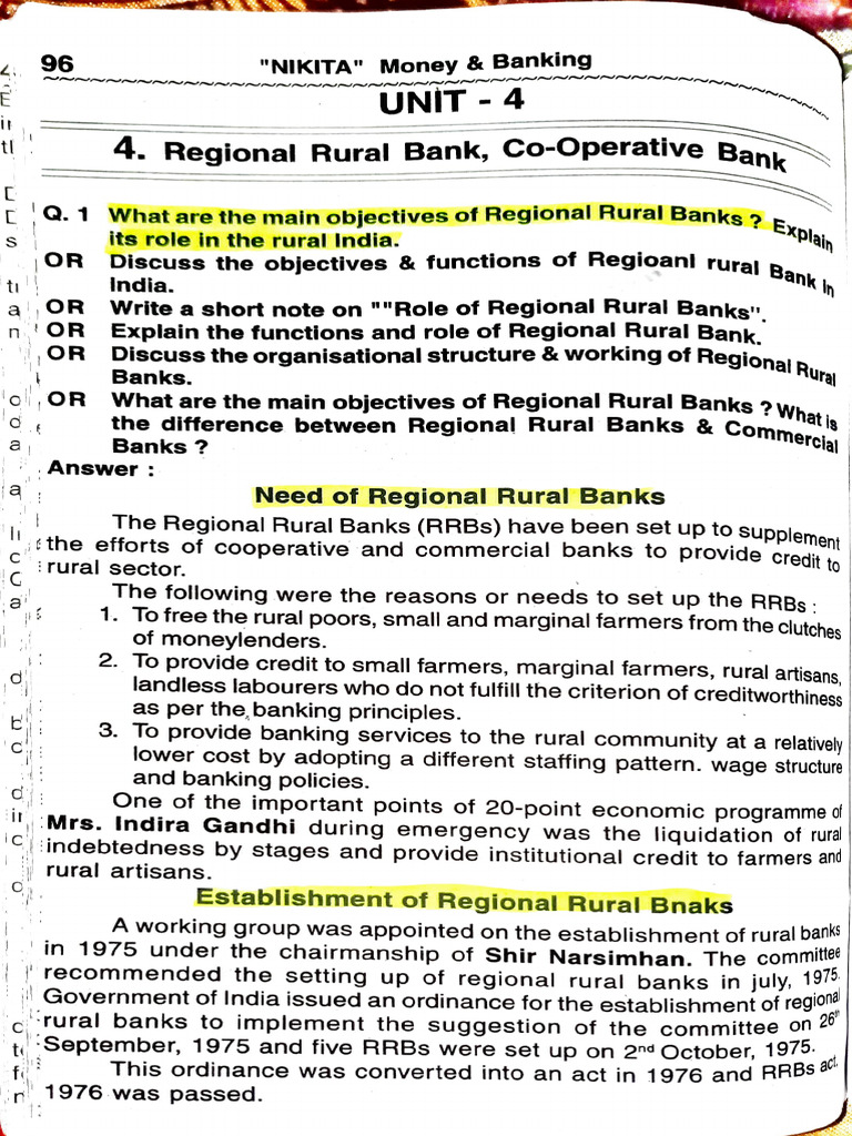 Objectives and Functions of RRBs in India | PDF | Cooperative | Banks