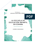 Libreta de La Escuela de Educación Infantil en España