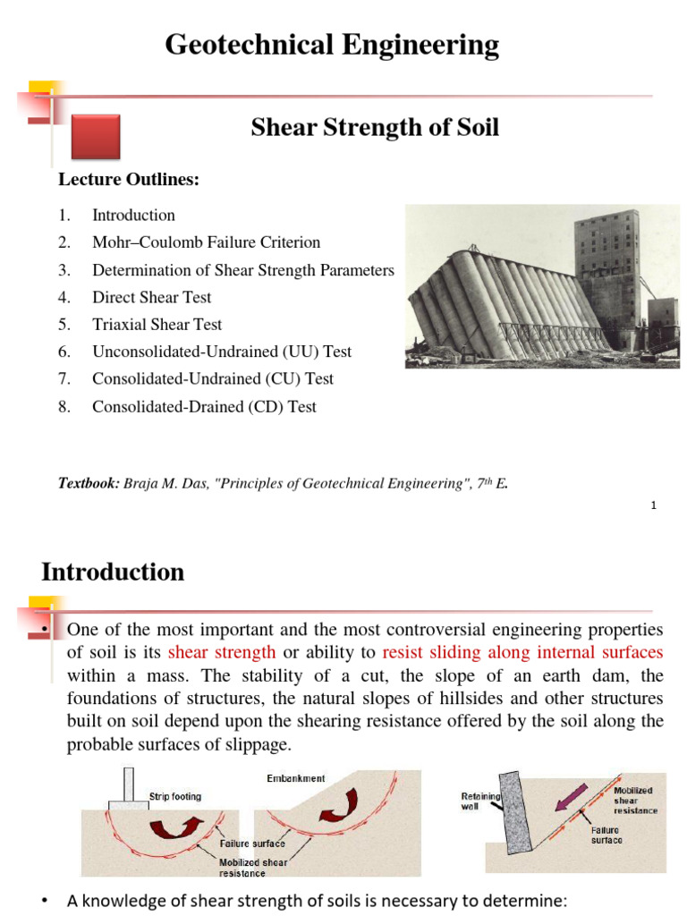 Soil Shear Strength Testing Methods | PDF | Strength Of Materials ...